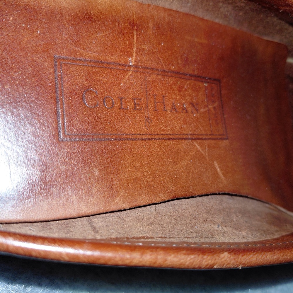 Cole Haan Brown Leather Slip-On Mules Women’s Size 5.5 - Picture 10 of 16